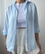 CAMISA LINO RALLADA - Imagen 3