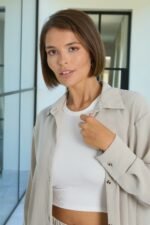 CAMISA NICOL BEIGE - Imagen 3