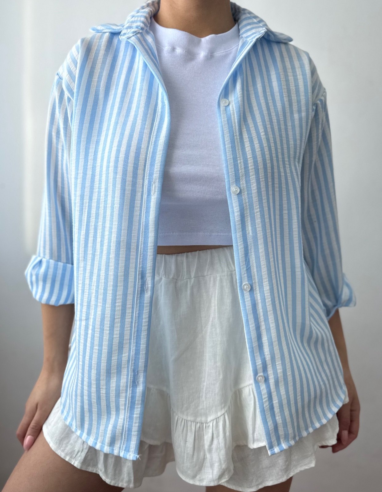 84a57e6e-dbb9-433b-b2f4-70f7d5b9e4cc CAMISA LINO RALLADA - Imagen 1