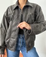BOMBER VINTAGE GRIS