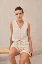 CHALECO MEL LINO SASTRERO - Imagen 6